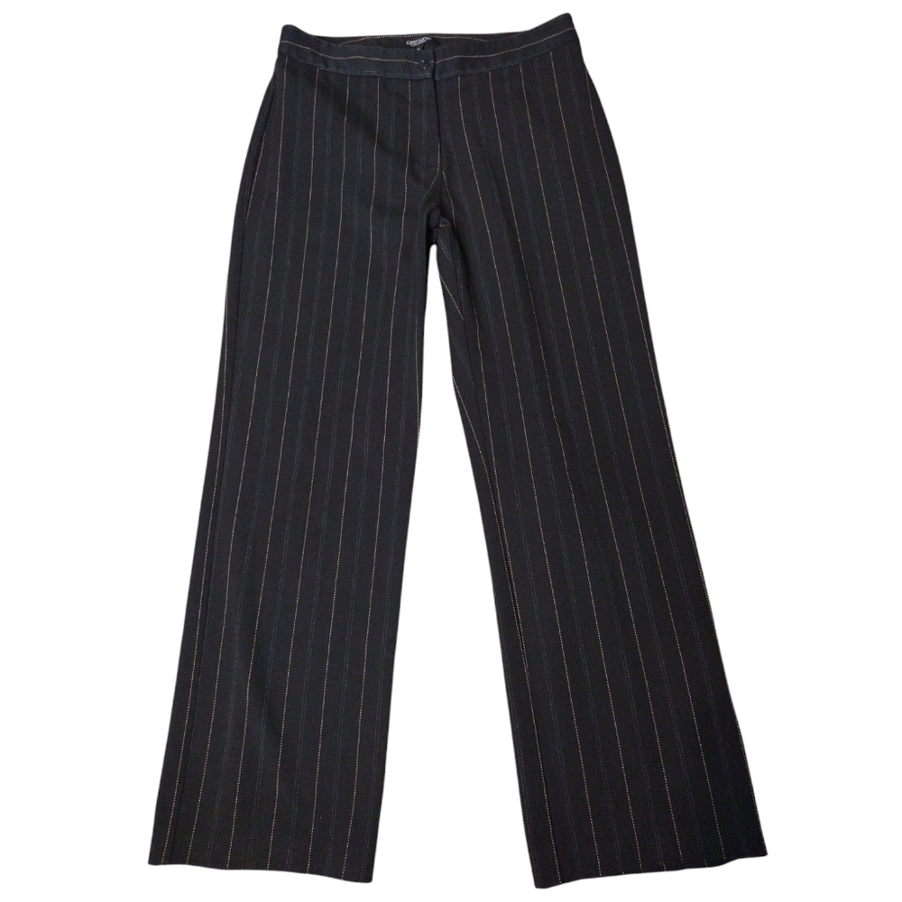 Karen Kane Lifestyle PinStripe Straight Leg Mid-Rise Dress Pants Size 8 Women's